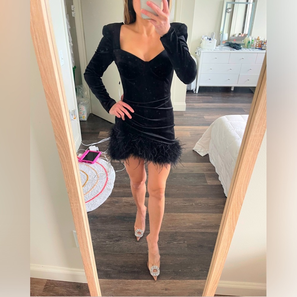 Nadine Merabi MILEY BLACK DRESS